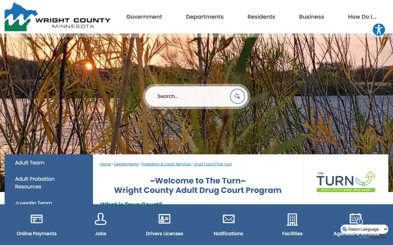 Wright County Drug Court The Turn page